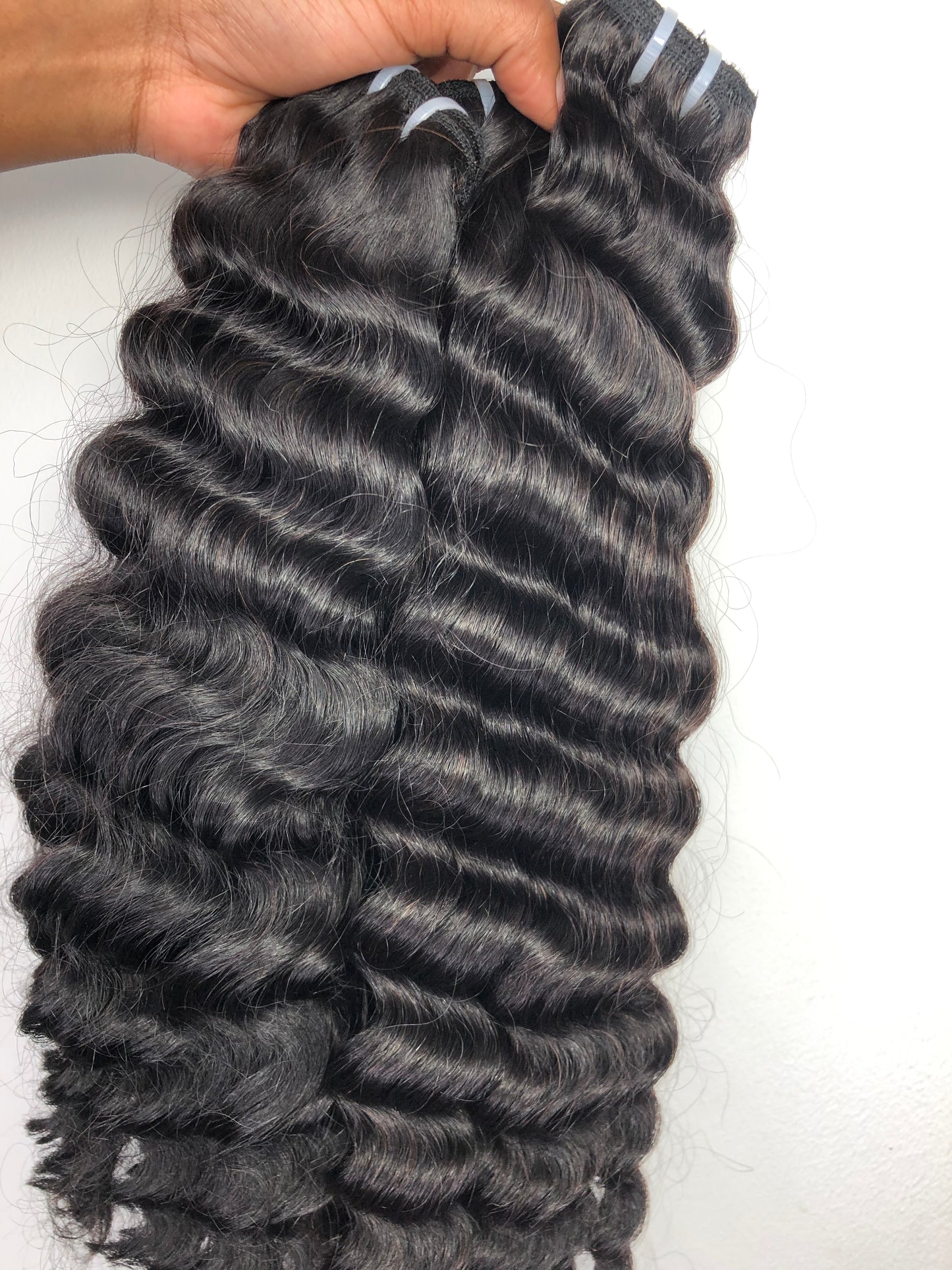 Virgin Deep wave Curly Hair Extensions human hair bundle deals